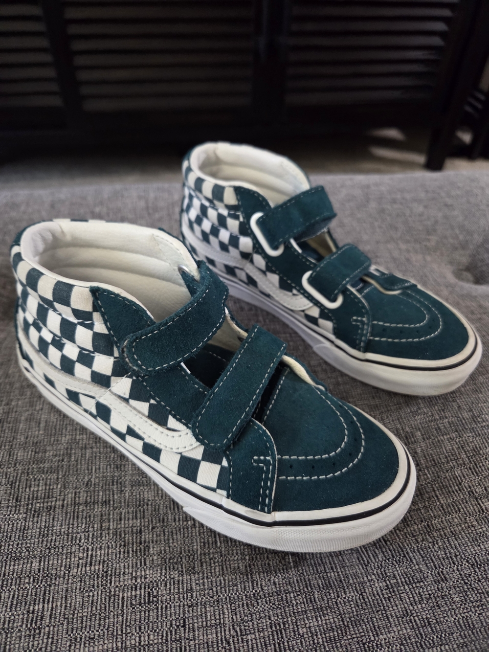 VANS Kids Sk8-Mid Reissue V - Green/White Size 2.5